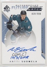 2018-19 SP Authentic Future Watch Inscriptions 39/50 Antti Suomela #203 Auto m0p