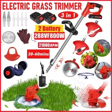String Trimmer Cutter mower Cordless Electric Weed Lawn Eater Edger Yard Grass