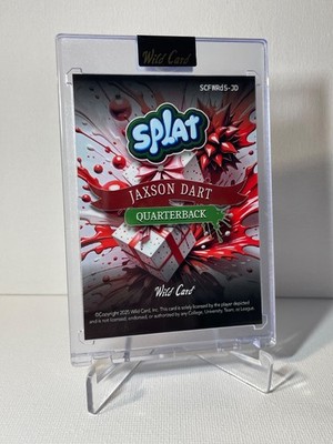 Jaxson Dart 2025 Wild Card Splat Holiday 2/4 Red Oil Spill Holo