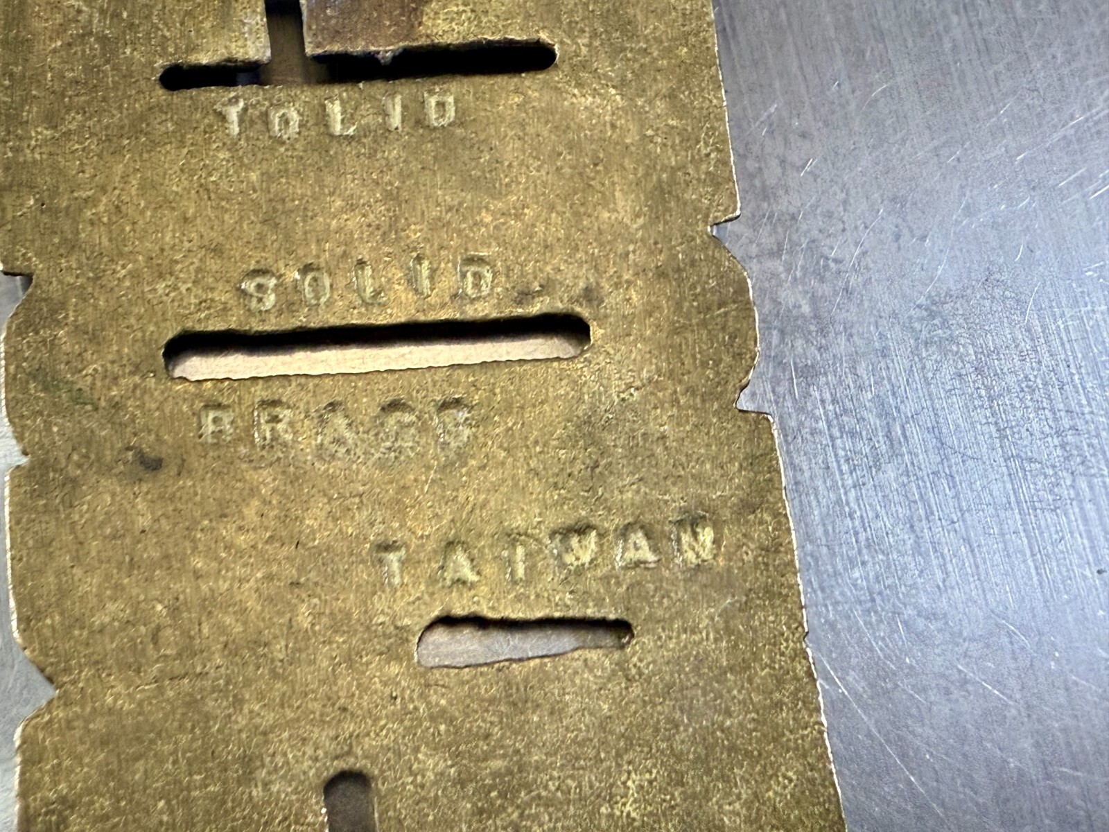 Custom Name GEORGE Block Letter Solid Brass Vinta… - image 9