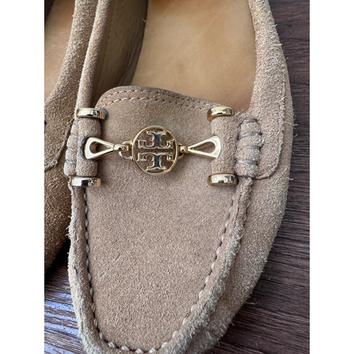 Tory Burch hellbraune Wildleder-Mokassin-Flats - Bild 6 von 7