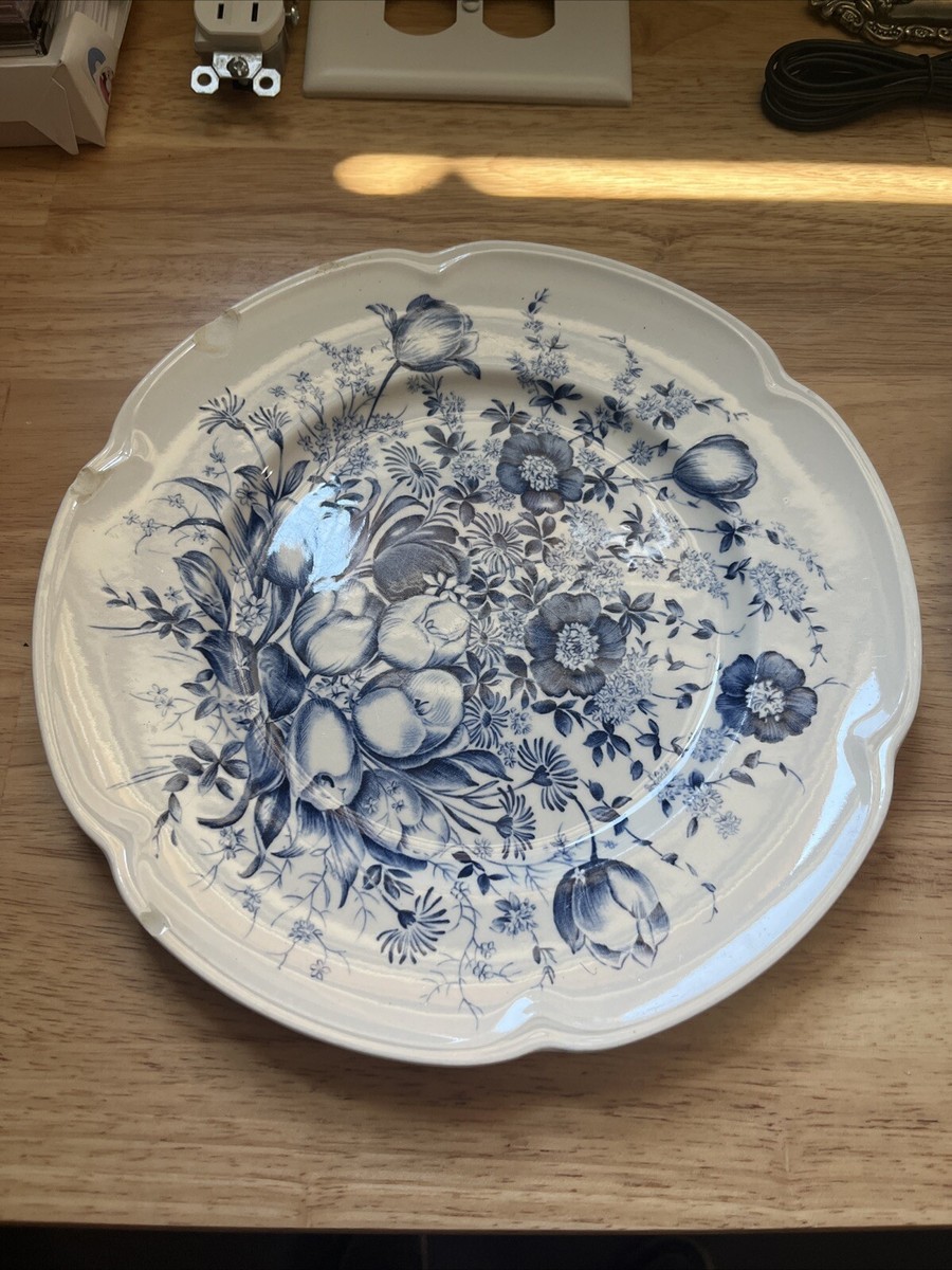 2 Johnson Brothers Dover Blue Dinner plates 10” Wide Some