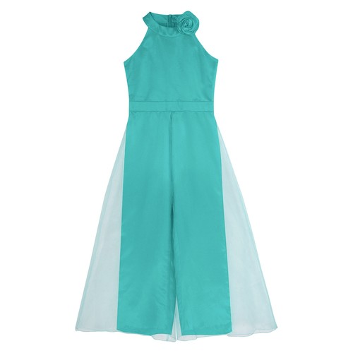Kids Girls Bodysuit Bridesmaid Jumpsuit Birthday Gown Pageant Rompers Prom Ball - Picture 23 of 54