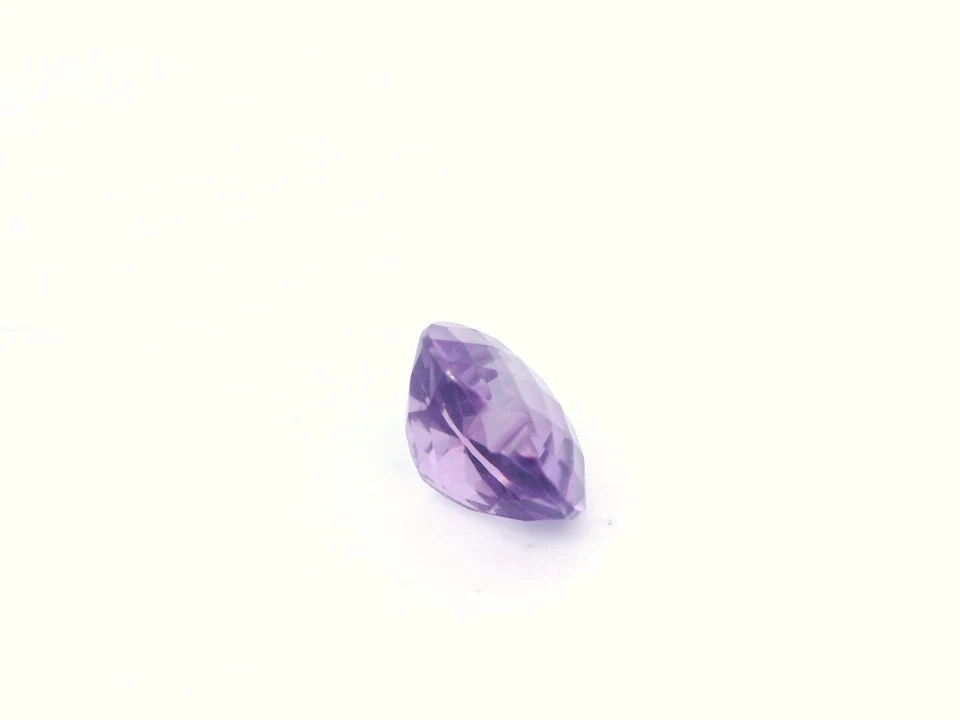 5.86ct Loose Faceted Heart Cut Lab Created Rose De France Amethyst 12 x 12mm - Image 3 of 4