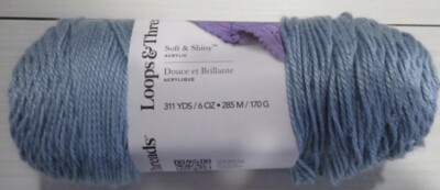Loops and Threads, Soft and Shiny Solid Yarn,   POWDER BLUE