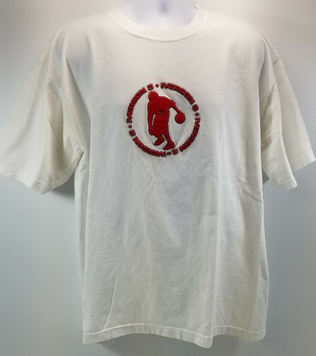 Vintage Limited Reebok Allen Iverson I3 White Red Logo 100
