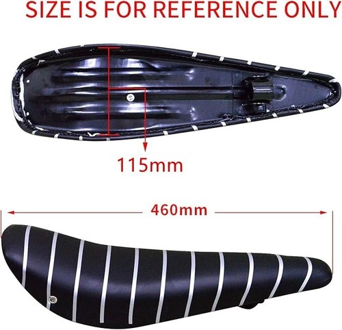 Horquilla de suspensión triple árbol para bicicleta CDH 26" roja y auriculares de 1 1/8" y asiento banana - Imagen 15 de 18