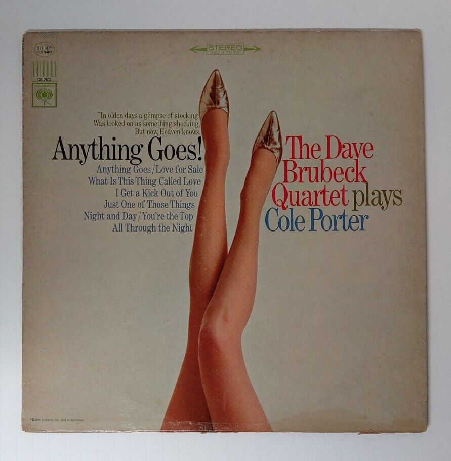Dave Brubeck Quartet Plays Cole Porter Anything Goes! Vinyl 12" 33 RPM