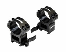 SNIPER  1" Quick Detach Picatinny Rifle Scope Rings High Profile 2pc 1 Inch
