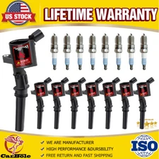 Ignition Coil & Spark Plug for Ford F150 F250 F550 Lincoln 4.6L 5.4L DG508 8Pack