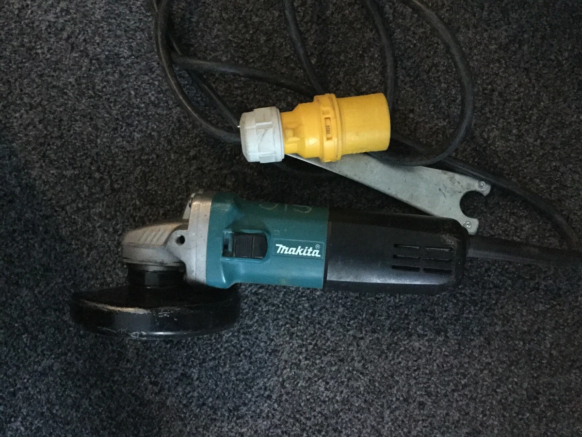 Makita 9554NB Angle Grinder 115mm 110v Yellow Plug 710w