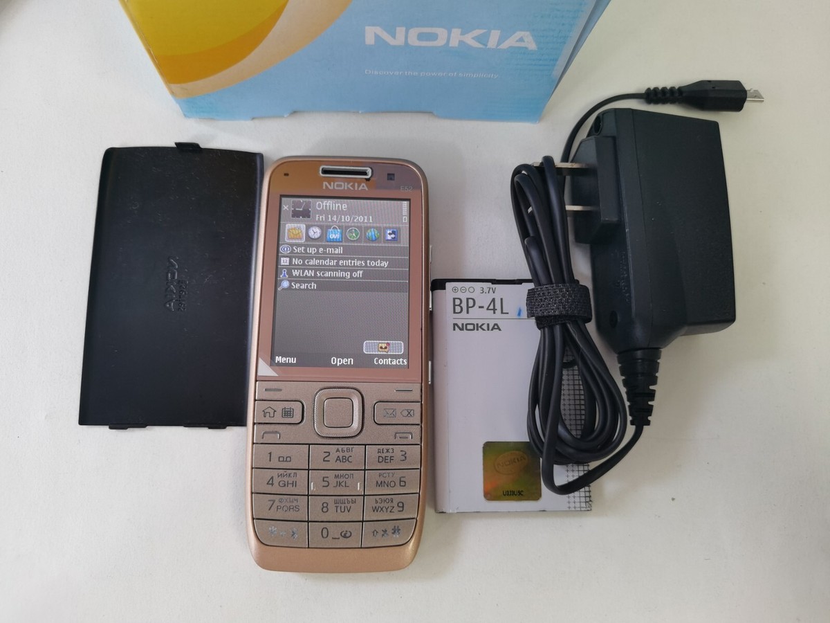 携帯電話本体 Nokia E52 Nokia E Series E52 - Gold (Unlocked) Smartphone