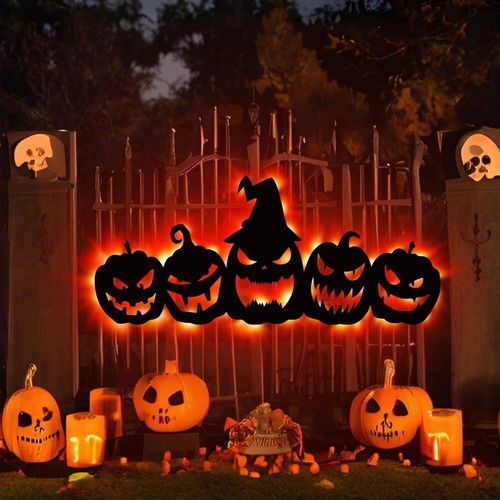 Halloween Garage Door Decorations Outdoor Pumpkin Decorations - Picture 5 of 5