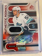 2022-23 UD SP Game Used Authentic Rookies Gold Auto Shane Wright Seattle #230