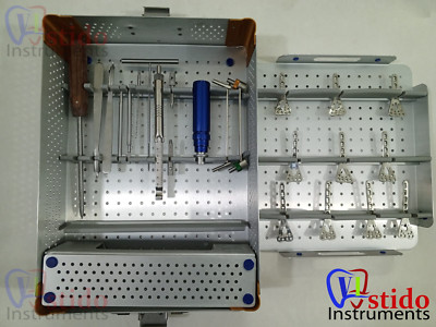 Distal Radius Orthopädische Instrumente Set Aluminium Box Schrauben & Platten