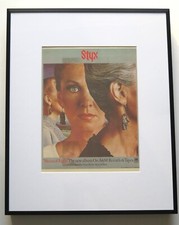 Styx Pieces of Eight 1978 ad poster framed 42x52cm FREE SHIPPING