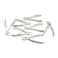 Pedo/Child Extraction Forceps Dental Instrument Set, 7 Pieces Stainless Steel