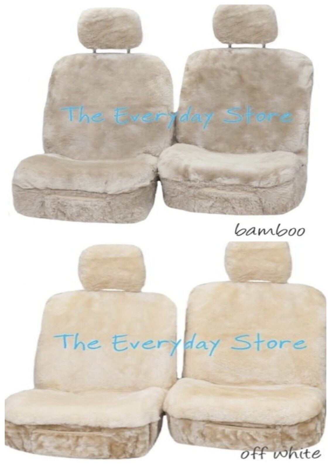 Isuzu MUX All Years Super Dense Sheepskin Car Seat Covers Pair Airbag