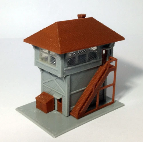 Outland Models Train Railway Layout Signal Tower / Box for Station N Scale 1:160