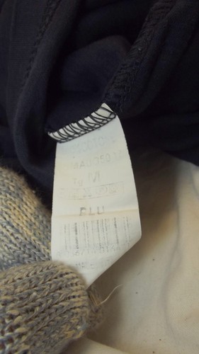 Jaked Maglia T-shirt Maglietta Uomo M Medium Blu Manica Lunga Girocollo Cotone - Picture 9 of 9