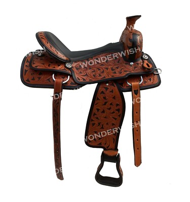 Selle Western Barrel Racing Horse Tack en cuir premium de designer Selle Western Barrel Racing Horse Tack en cuir premium de designer