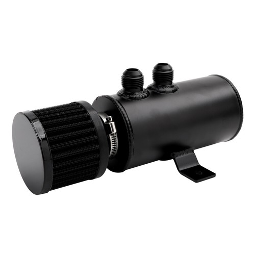 Aluminum AN10 10AN Oil Catch Can Reservoir Tank Breather Filter Baffled Kit - Picture 7 of 12