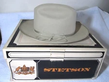 Hat Cowboy Western Fedora JOHN B STETSON 3X Beaver Open Road XXX 6-7/8 VINTAGE
