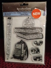 Recollections Clear Rubber Stamps School Days New