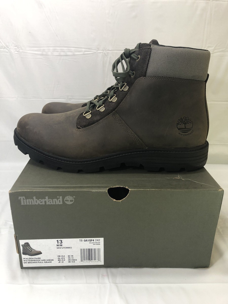 Timberland Men\'s Walden Park Waterproof Mid Hiker Wheat Full Grain Boot Timberland Walden Park Waterproof Mid Boot  main image 4