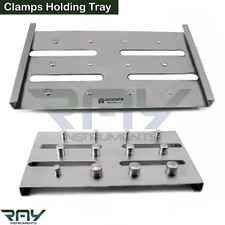 Dentist Rubber Dam 12 Pcs Clamps Holding Sterilization Tray Dental Instruments