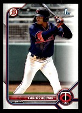2022 Bowman #BP-1 Carlos Aguiar Prospects Card Minnesota Twins