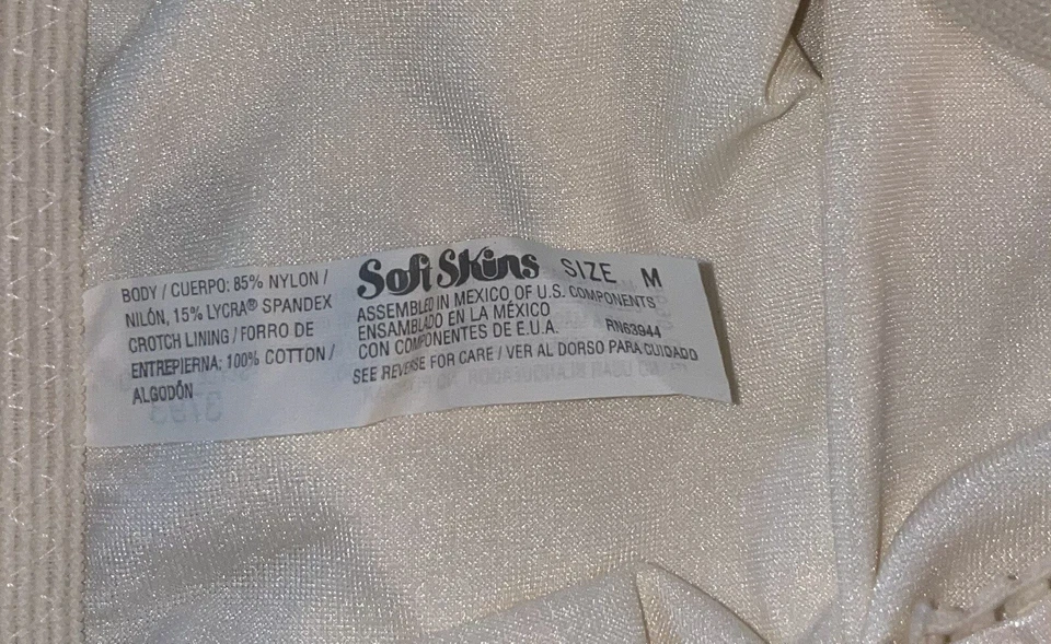 Vtg Adonna Soft Skins 3793 Light Control Brief High Waist Nylon Panties M Medium - Image 4 of 4