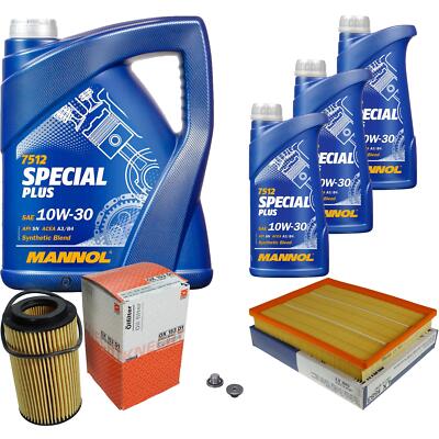 MAHLE Inspektionspaket 8 L MANNOL Special Plus 10W-30 für Opel Zafira A 2.0 Di