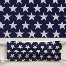Patriotic Stars Face mask with Nose Wire Adjustable Elastic Bands