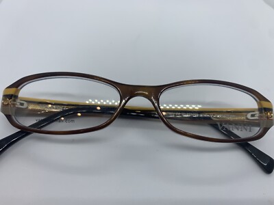 NEW VANNI OCCHIALI V1796 A346 BROWN AND CREAM PLASTIC 50/16/135 LADIES