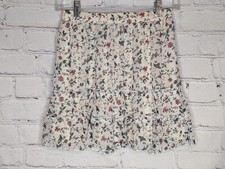ABERCROMBIE FITCH Women' Floral Ruffle Tiered Layered Country Mini Skirt Sz S
