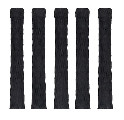 Rutschfester Cricketschlägergriff schwarzer Griff extra klebrig (5er Pack) KU