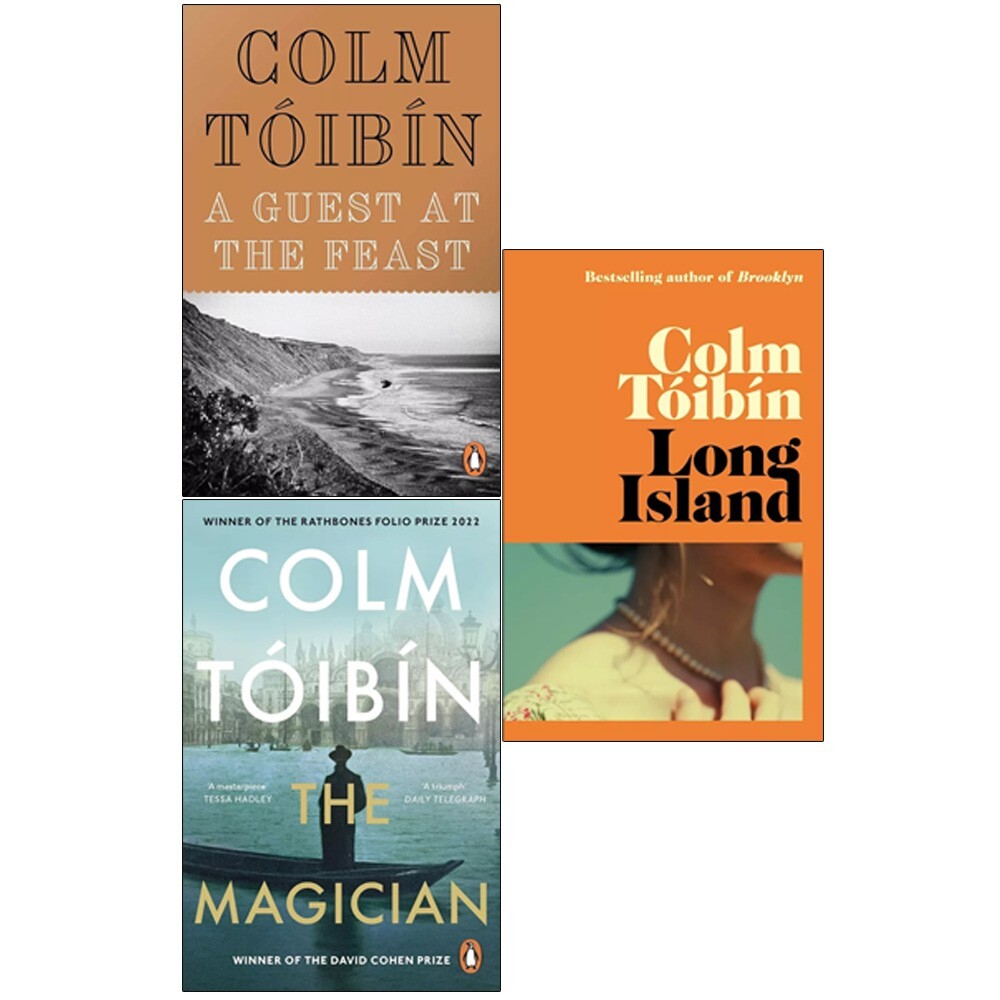 Colm Toibin Collection 3 Books Set Guest at the Feast, Magician, Long Island