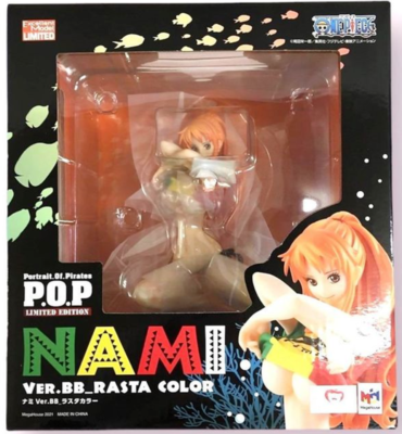 One Piece POP Portrait Of Pirates ver BB RASTA Color Action Figure 