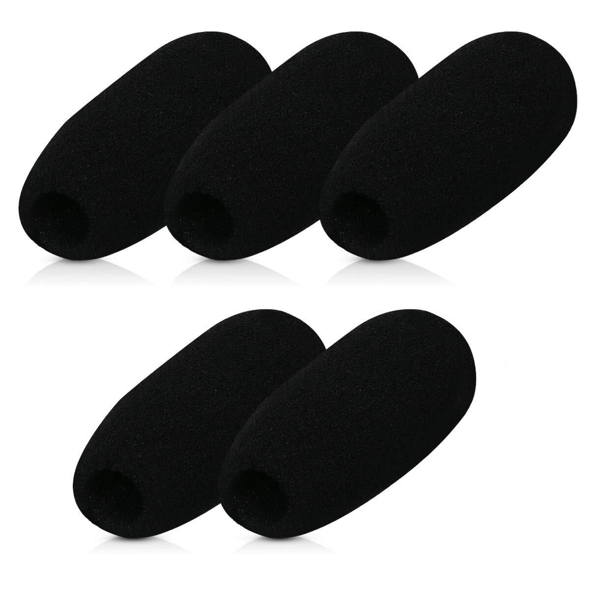 Microphone Foam Covers Set of 5 - 1.8x0.9x0.5 inches 4.8x2.4x1.2 cm Windscree...-image
