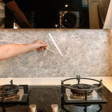 Kitchen Backsplash Wall Protector Transparent Kitchen Oil Proof Sticker Selfadhe