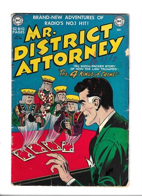 Mr District Attorney # 19 Very Good [1951] Scarce DC 10 Cents Issue