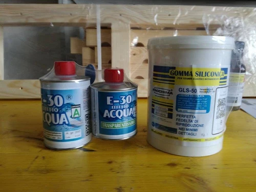 Prochima GLS gomma siliconica da colata kg 1 + E30 effetto Acqua 320 gr Prochima
