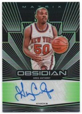 2019-20 Panini Obsidian Matrix Autographs Green Greg Anthony Auto 01/25 1/1?