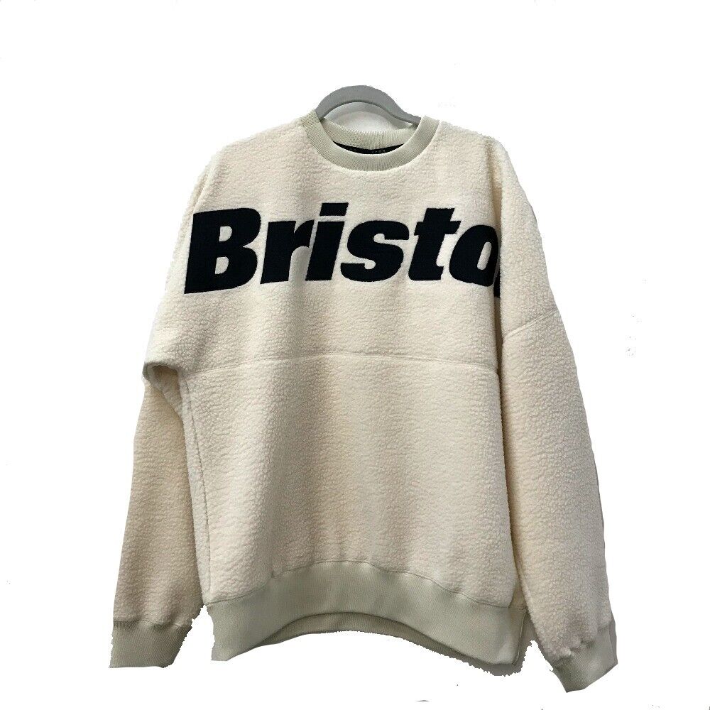 FCRB BOA FLEECE BIG LOGO CREWNECK TOP | labiela.com