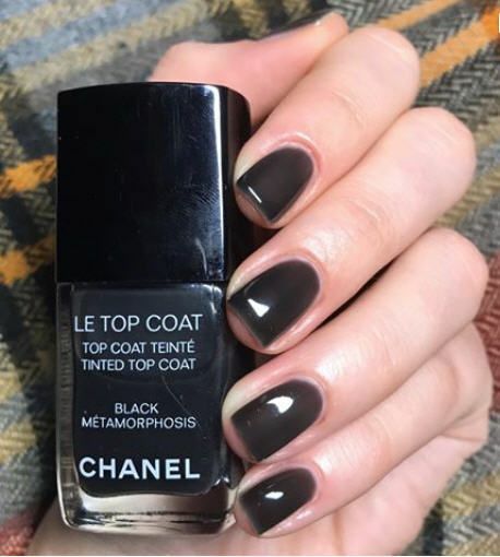 CHANEL Le Top Coat Tinted Top Coat In Black Metamorphosis NIB