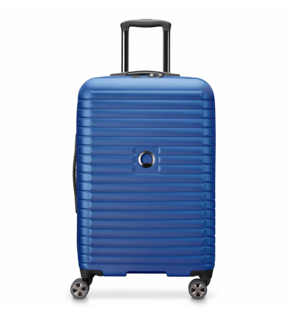 Delsey Paris Cruise Medium Blue Expandable Spinner Suitcase Luggage