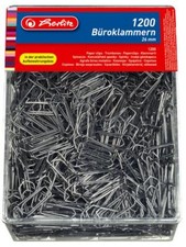 spinacze biurowe herlitz, metalowe, ocynkowane, 26 mm