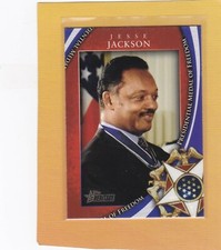 2009 TOPPS HERITAGE MEDAL OF FREEDOM JESSE JACKSON #MOF-1 NMMT/MINT *66464
