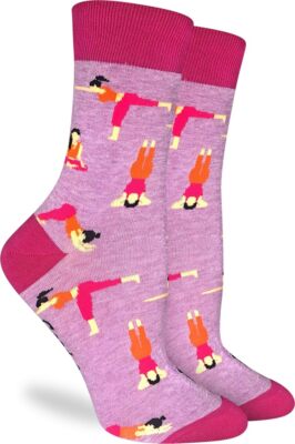 Women's Yoga Socks Non-Slip Grip for Barre Pilates Fits Adult Shoe Size 5-9